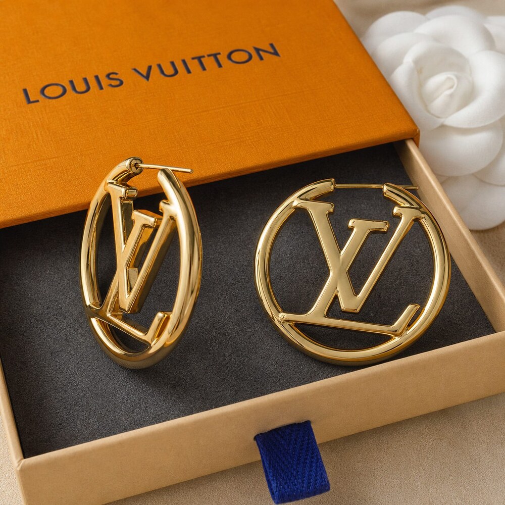 Louis Vuitton Signature Earrings Style 8 | New with Box - Picture 4 of 9